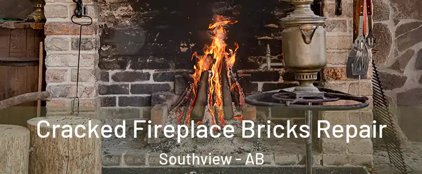  Cracked Fireplace Bricks Repair Southview - AB