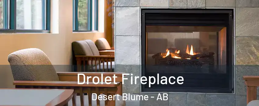  Drolet Fireplace Desert Blume - AB