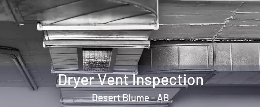  Dryer Vent Inspection Desert Blume - AB