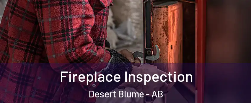  Fireplace Inspection Desert Blume - AB