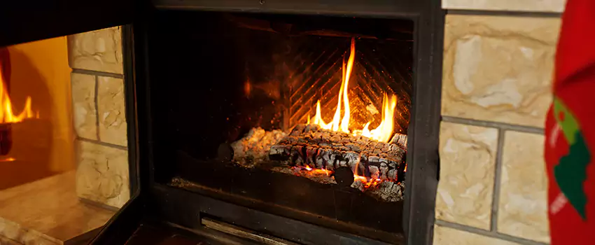 Commercial Prefabricated Fireplace Replacement in Medicine Hat, Alberta