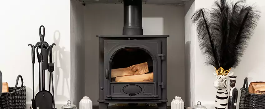 Thelin Hearth Products Providence Pellet Insert Fireplace Installation in Medicine Hat, AB