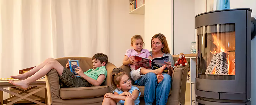 Outdoor Morso Fireplace Broken Screen Replacement in Medicine Hat, Alberta