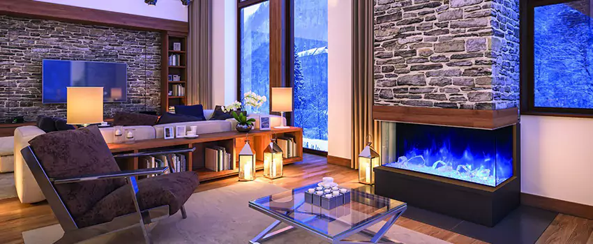 Dynamic Flame Color Fireplace Installation in Medicine Hat, AB