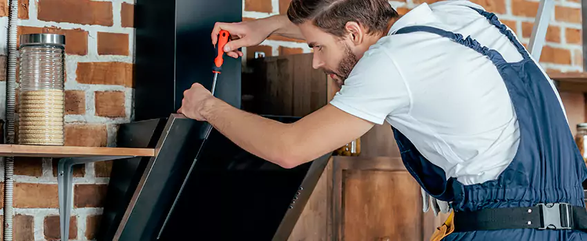 Old Rusted Metal Fireplace Repair And Replacement in Medicine Hat, AB